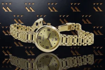 Montre Dame Geneve Cadeau en Or Jaune 14 carats lw102y