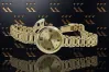 "14K Yellow Gold Glamour Watch with Gold & Black Dial" lw102y