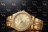 Italian Yellow Gold Geneve Lady Watch Gift 14K Yellow Gold lw108y