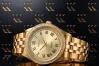 14K Yellow Gold Diamond Geneve Lady Watch Gift lw114y
