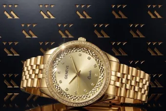 Montre Geneve Lady Cadeau en Or Jaune 14 ct. lw115y