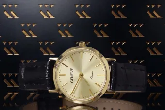 Ceas Doamnă Aur Galben 14K Geneve lw118y