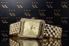 Złoty zegarek damski 14k z BRYLANTAMI 0.33ct Geneve lwd054ydg&lbw004y