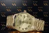 Gelbe 14k 585 Gold schöne Lady Geneve Uhr mw013ydg&mbw006yo-f