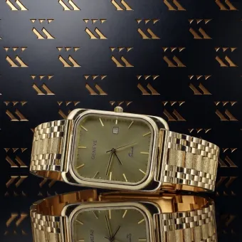 Złoty zegarek 14k 585 z bransoletą męski Geneve mw001ydy&mbw001y