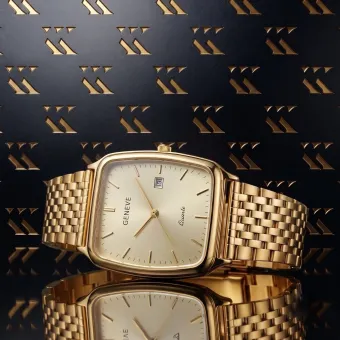 Ceas bărbați din aur galben 14k Geneve mw002y&mbw005y