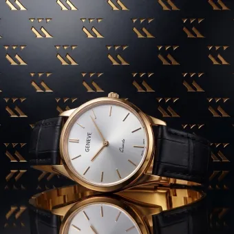 Российские советские розы 14к 585 золотые мужские часы Geneve mw004r