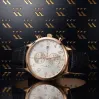 Ceas Aur roz 14K, Argint, Alb, Negru, Au mw005r