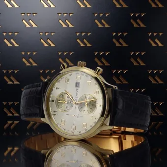 Reloj de Hombre de Oro Amarillo 14k Geneve mw005y