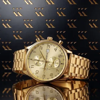 Sunshine 14k Gold Men's Geneve Watch by Yellow mw005y&mbw007y