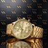 Ceas bărbați din aur galben 14k cu design Geneve mw005y&mbw007y