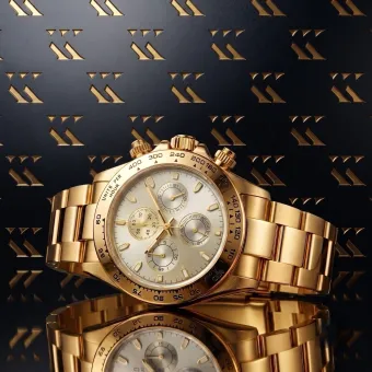 Желтые 14k 585 золотые мужские часы Geneve mw005ydg&mbw006y18cm