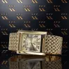 Italienische Gelbe Herrenuhr aus 14 Karat Gold Geneve Armbanduhr mw009y&mwb013y