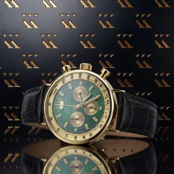 Reloj de hombre amarillo 14k 585 oro Geneve mw012y-gr