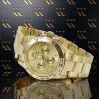 14k Gelbgold Herren Armbanduhr von Geneve mw014ydg&mbw017y