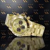 Goldene 14k 585 Herren Geneve Uhr mw014ydgb&mbw017y