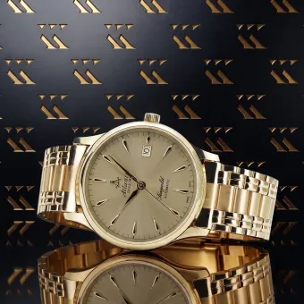 Amarillo reloj de oro de 14k Seagold Atlantic reloj de pulsera mw015y curvaw012yo