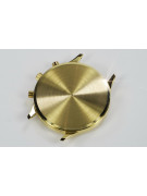 Желтые мужские часы из золота 14k 585 Geneve mw005y&mbw010y