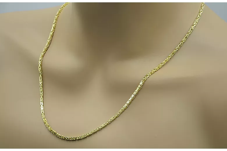 Yellow rose gold chain ★ russiangold.com ★ Gold 585 333 Low price