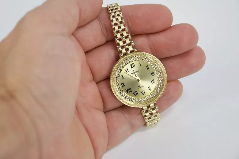 Reloj ★ de oro para damas zlotychlopak.pl Pureza de oro 585 333 ¡★ Precio bajo!