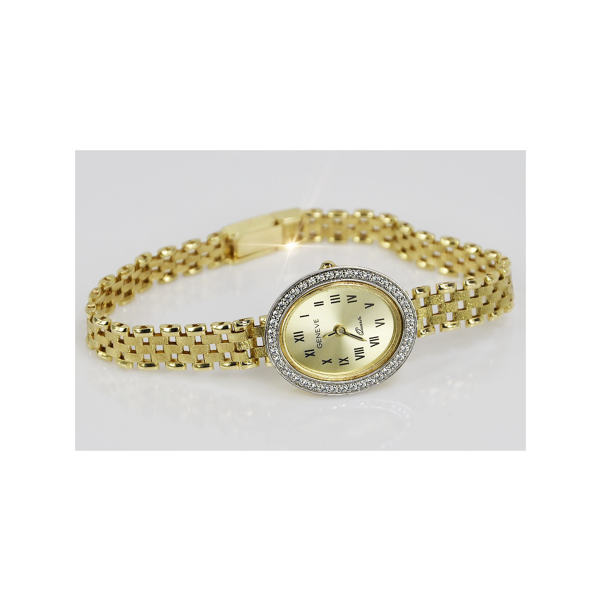 Gold ladies watch ★ zlotychlopak.pl ★ Gold purity 585 333 Low price!