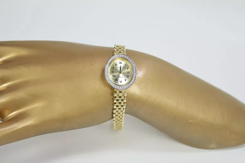 Gold ladies watch ★ zlotychlopak.pl ★ Gold purity 585 333 Low price!