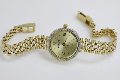 14K Yellow Gold Diamond Lady's Watch Geneve lw029y