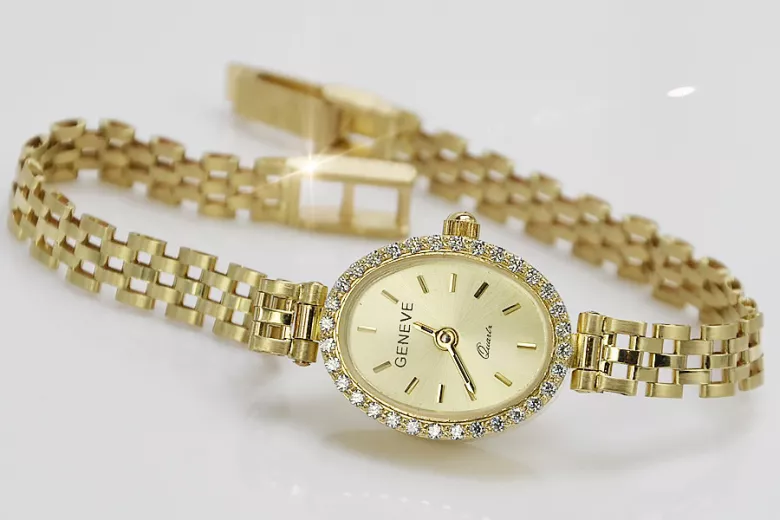 Gold ladies watch ★ zlotychlopak.pl ★ Gold purity 585 333 Low price!