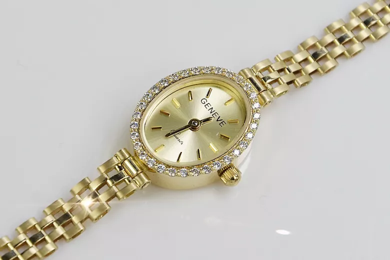 Reloj ★ de oro para damas zlotychlopak.pl Pureza de oro 585 333 ¡★ Precio bajo!