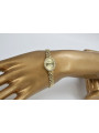 Damen Armbanduhr aus 14 Karat Gelbgold Geneve lw032y