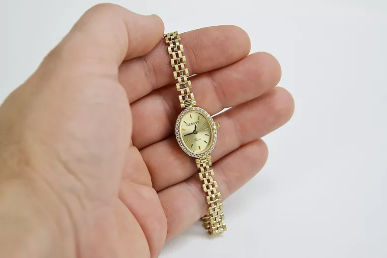 Reloj ★ de oro para damas zlotychlopak.pl Pureza de oro 585 333 ¡★ Precio bajo!