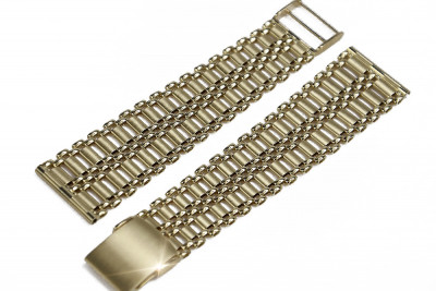 Bracelet de montre en or jaune 14 carats réglable mbw011y