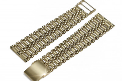 Yellow rose gold watch bracelet ★ russiangold.com ★ Gold 585 333 Low price
