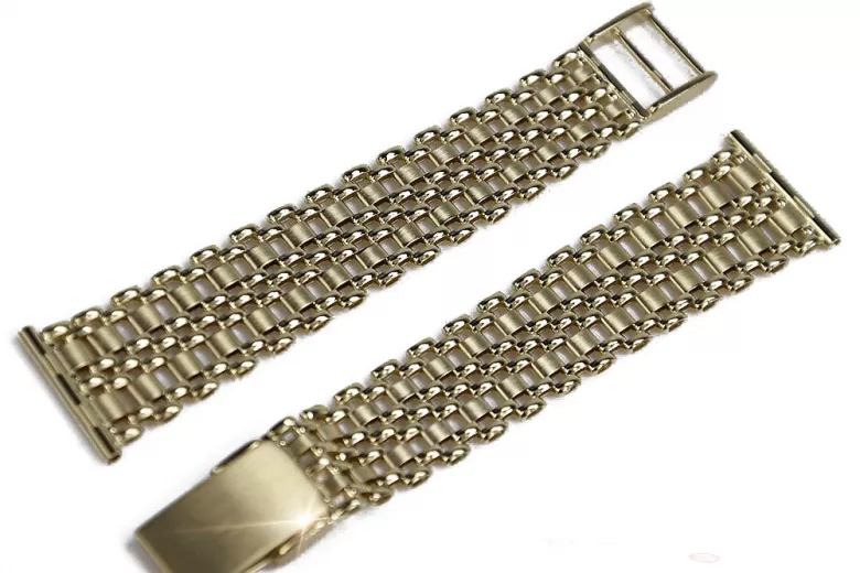 Yellow rose gold watch bracelet ★ russiangold.com ★ Gold 585 333 Low price