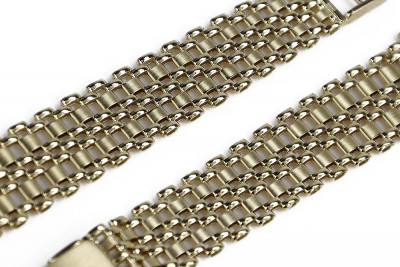 14K Yellow Gold Adjustable Lady Watch Bracelet lbw001y