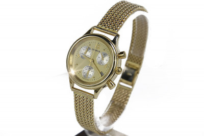 Reloj de Pulsera de Señora en Oro Amarillo de 14k Geneve lw019y&lbw003y