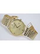 Gold men's watch Geneve ★ zlotychlopak.pl ★ Gold purity 585 333 Low Price!