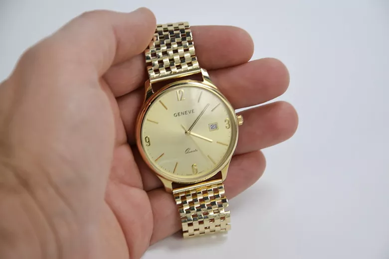 Montre homme en or Genève ★ zlotychlopak.pl ★ Pureté de l’or 585 333 Prix bas!