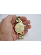 Gold men's watch Geneve ★ zlotychlopak.pl ★ Gold purity 585 333 Low Price!