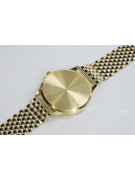 Gold men's watch Geneve ★ zlotychlopak.pl ★ Gold purity 585 333 Low Price!