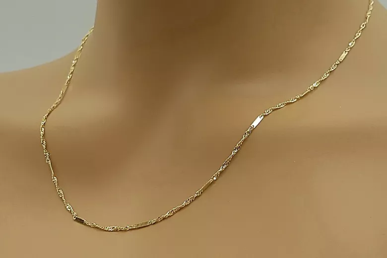 Russian rose gold chain cc012