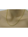 Yellow rose gold chain ★ russiangold.com ★ Gold 585 333 Low price