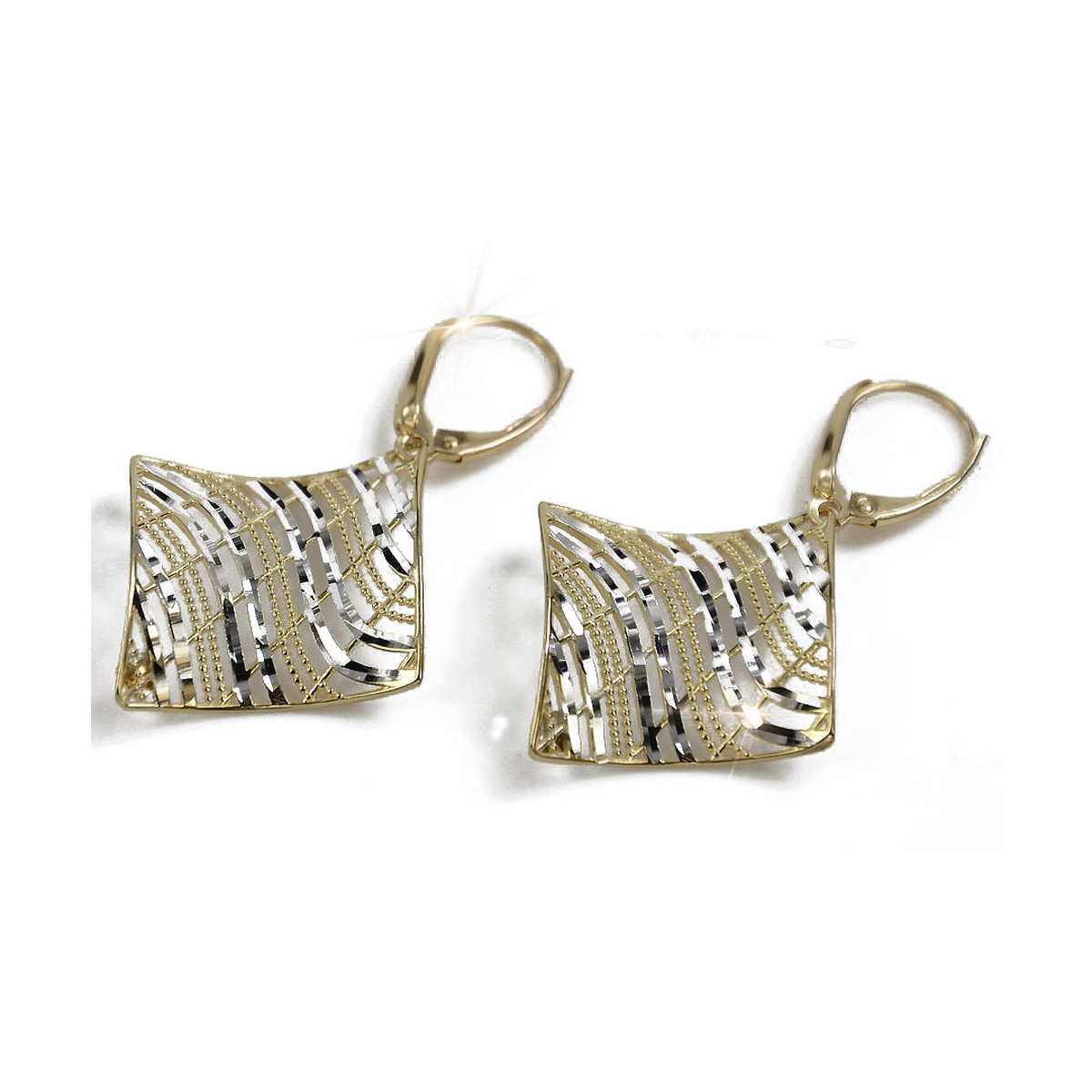 Boucles d’oreilles en or russiangold.com ★ Échantillon d’or ★ 585 333 Prix bas!