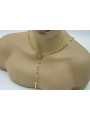 Yellow rose gold rosary chain ★ russiangold.com ★ Gold 585 333 Low price