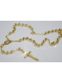 Yellow rose gold rosary chain ★ russiangold.com ★ Gold 585 333 Low price