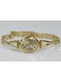 14 Karat Gelbgold Damen Uhr Geneve Lady Geschenk lw089y