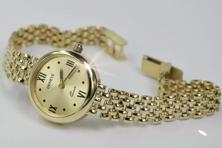 Reloj ★ de oro para damas zlotychlopak.pl Pureza de oro 585 333 ¡★ Precio bajo!