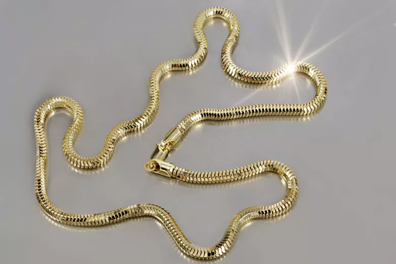 Yellow rose gold chain ★ russiangold.com ★ Gold 585 333 Low price