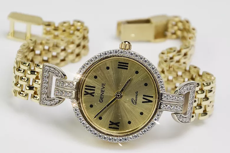 Gold ladies watch ★ zlotychlopak.pl ★ Gold purity 585 333 Low price!