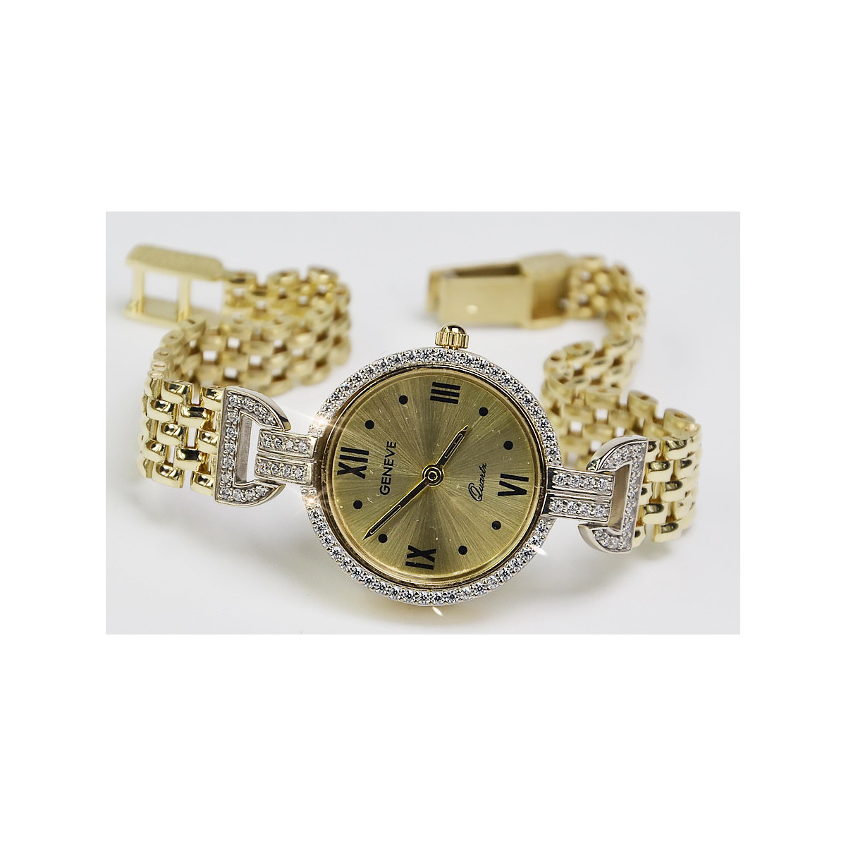 Gold ladies watch ★ zlotychlopak.pl ★ Gold purity 585 333 Low price!